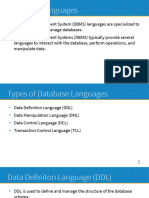 DBMS Languages