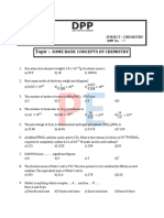 Mole Concept DPP 7