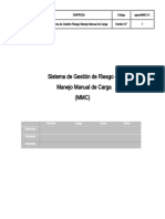 sgsso-MMC-01. Sistema de Gestion Del Riesgo de Manejo Manual de Carga