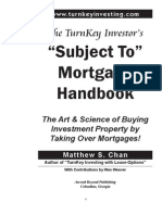 TurnKey Investor's Subject-To Mortgage Handbook (Table of Contents, Intro, Chapter 1)