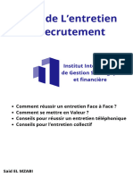 Guide de L'entretien