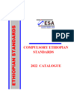 Ethiopian Standards CES Catalogue 2022