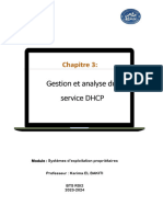 Chapitre3-Gestion Et Analyse Du Service DHCP Version 1