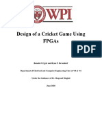 Design of A Cricket Game Using FPGAs