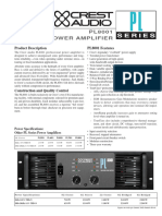 PL8001 Power Amplifier: Product Description PL8001 Features