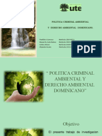 Expos. Politica Criminal Ambiental y Derecho Ambiental Dominicano