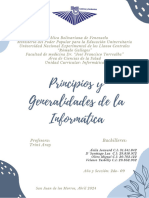 Principios y Generalidades de La Informática