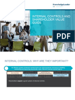 Internal Controls and Shareholder Value Guide