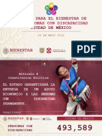 Pensión para El Bienestar de Las Personas Con Discapacidad: Ciudad de México