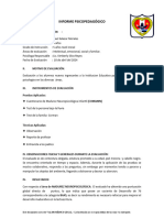 Informe Psicopedagógico: I. Datos de Filiación