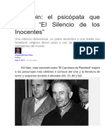 Ed Gein El Psicópata Que Inspiró El Silencio de Los Inocentes