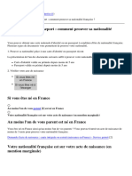 Carte D'identité / Passeport: Comment Prouver Sa Nationalité Française ?