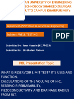 PBL Presentation of Well Testing