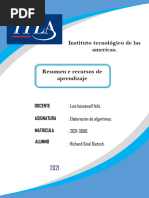 Resumen de Recursos de Aprendizajes. Richard Dietsch