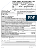 DMV 002 - Driver's License or Identification Card Application - English Antonio Bongo