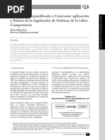 La Negativa Injustificada A Contratar Aplicación y Límites de La Legislación de Defensa de La Libre Competencia