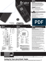 Manual Cobra Electronics MICROTALK CXR925