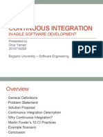 Continuous Integration in Agile Development