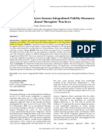 Adherence To The Ayres Sensory Integration