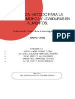 REPORTE Método para La Cuenta de Mohos y Levaduras en Alimentos.