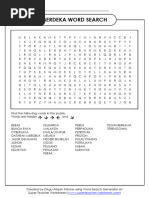 Merdeka Wordsearch