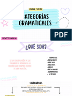 Categorías Gramaticales