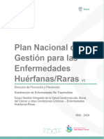 Plan Nacional Gestion Enfermedades Huerfanas Raras