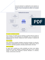 Qué Es La Clasificación de Las Empresas