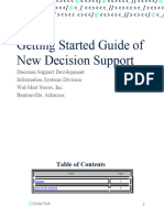 Getting Started Guide of New Decision Support