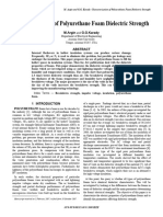 Characterization of Polyurethane Foam Dielectric Strength: M.Argin G.G.Karady