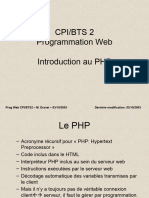 Cpi/Bts 2 Programmation Web Introduction Au PHP