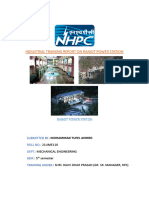 Industrial Training Report On Rangit Power Station PDF