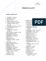 Class 11 - Personality Adjectives - Unit 2 Families - English I