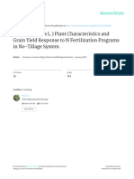 Corn (Zea Mays L.) Plant Characteristics and Grain Yield Response To N Fertilization Programs in No-Tillage System