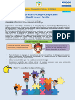 Creamos Nuestro Propio Juego para Divertirnos en Familia: 1 Y2 Grado: Educación Física - Vi Ciclo