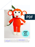 Crochet Easy Orange Monkey Amigurumi PDF Pattern