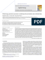 Wind Energy Potential Assessment Considering The Uncertainties Due To Limited Data