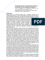 Evaluation of Biofuel Derived From Lignocellulosic Biomass Fast Pyrolysis Bio-Oil For Use As Gasoline Addictive