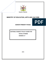 National Subject Policy Guide For Social Studies 4 7 2021