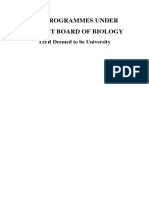 MSC Programme Outcomes Biology