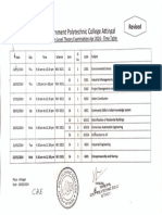 Time Table Institution Level Exams