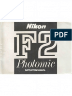 Nikon F2 Photomic Instruction Manual - Text