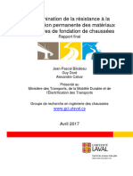 Détermination de La Résistance À La Déformation Permanente Des Materiaux