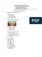 Soal Ujian Bahasa Inggris Kelas 4 SD