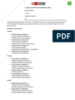 Informe de Los Juegos Deportivos Escolares Nacionales 2024