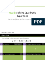 GCSEYr9 SolvingQuadratics