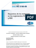 Requisitos de Los Materiales en Los Requisitos Aci 318 y NSR - 98