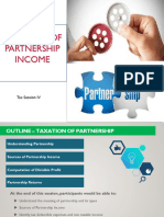 Tax Session IV - Taxation of Partnership Income