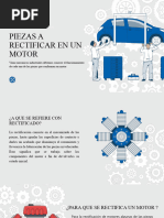 Presentación Mecánica Automóvil Ilustraciones Flat Azul 2