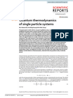 Quantum Thermodynamics of Single Particle Systems: Md. Manirul Ali, Wei Ming Huang & Wei Min Zhang